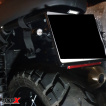 Motorrad Reflektor hinten schmal rot mit T-Halter 123x12,5 mm Rückstrahler Katzenauge Roller Quad E-geprüft