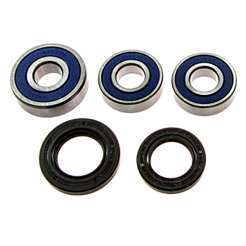 Rear wheel bearing set with oil seals for Yamaha SR-500...