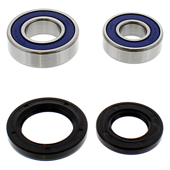 Front wheel bearing set with oil seals for Honda TRX-300...