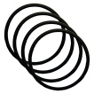 4 x indsugningspakning O-ring 2,62x39,34 mm til Suzuki GSR-750 Årgang 2011-2012