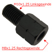 Mirror adapter M10 to M8 black Thread adapter for motorcycle mirrors