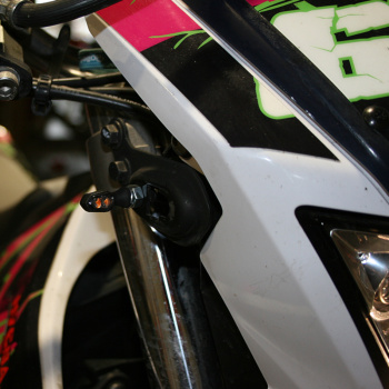 4 x Mini SMD-Blinker schwarz getönt 24x12,5x11mm E-geprüft für Motorrad Quad Moped Mofa vorn und hinten